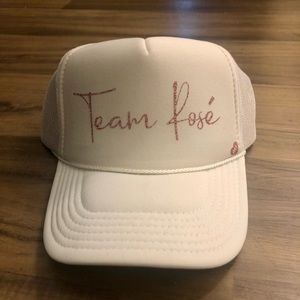 Mother Trucker Team Rose White Pink Hat New